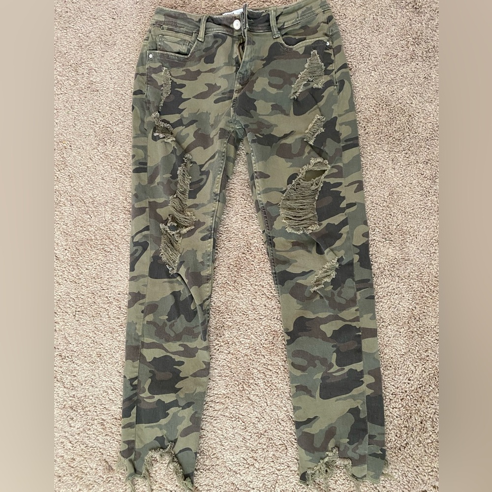 Zara camo jeans